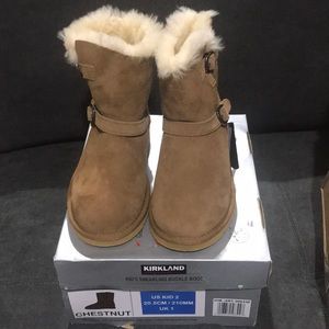 Kid’s Shearling Buckle Boot (Kirkland’s)